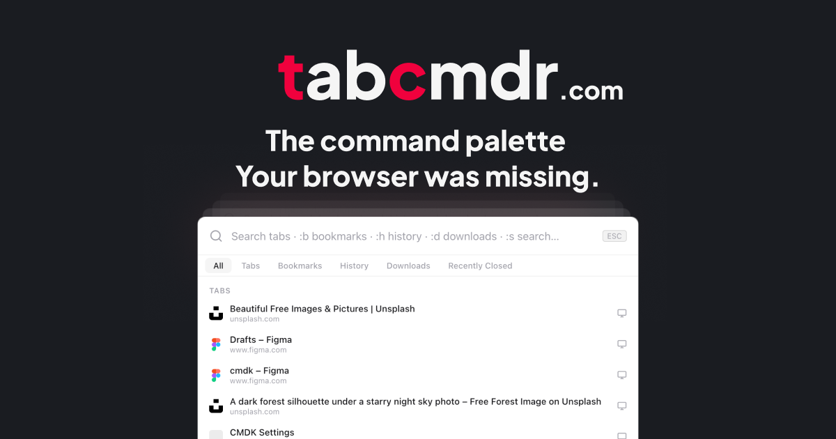 TabCmdr: Raycast for Browser